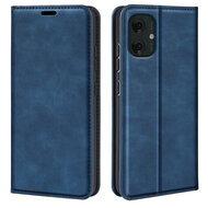 Motorola Moto G55 Hoesje - MobyDefend Luxe Wallet Bookcase (Magnetische Sluiting) - Blauw