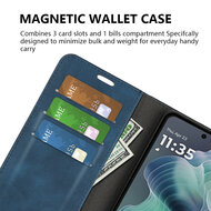 Motorola Moto G55 Hoesje - MobyDefend Luxe Wallet Bookcase (Magnetische Sluiting) - Roze