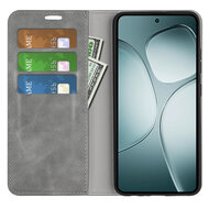 Xiaomi 14T Hoesje - MobyDefend Luxe Wallet Bookcase (Magnetische Sluiting) - Grijs