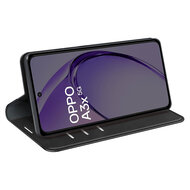 Oppo A60 5G / A40 / A40m Hoesje - MobyDefend Luxe Wallet Bookcase (Magnetische Sluiting) - Zwart