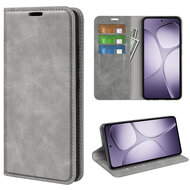 Xiaomi 14T Pro Hoesje - MobyDefend Luxe Wallet Bookcase (Magnetische Sluiting) - Grijs