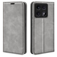 Xiaomi 14T Pro Hoesje - MobyDefend Luxe Wallet Bookcase (Magnetische Sluiting) - Grijs