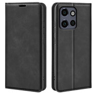 Motorola Edge 50 Neo Hoesje - MobyDefend Luxe Wallet Bookcase (Magnetische Sluiting) - Zwart