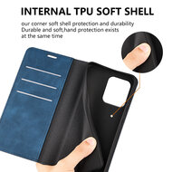 Motorola Edge 50 Neo Hoesje - MobyDefend Luxe Wallet Bookcase (Magnetische Sluiting) - Zwart