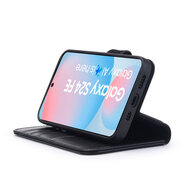 Samsung Galaxy S24 FE Hoesje - Luxe MobyDefend Wallet Bookcase - Zwart