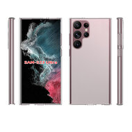 Samsung Galaxy S23 Ultra Hoesje - MobyDefend Transparante TPU Backcover - Volledig Doorzichtig