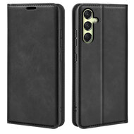 Samsung Galaxy A16 Hoesje - MobyDefend Luxe Wallet Bookcase (Magnetische Sluiting) - Zwart