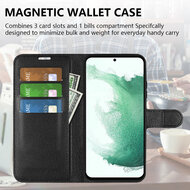 Samsung Galaxy S23 Plus (S23+) Hoesje - MobyDefend Kunstleren Wallet Book Case (Sluiting Voorkant) - Rood