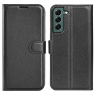 Samsung Galaxy S23 Plus (S23+) Hoesje - MobyDefend Kunstleren Wallet Book Case (Sluiting Voorkant) - Zwart