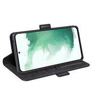 Samsung Galaxy S23 Plus (S23+) Hoesje - MobyDefend Luxe Wallet Book Case (Sluiting Zijkant) - Zwart