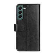 Samsung Galaxy S23 Plus (S23+) Hoesje - MobyDefend Wallet Book Case (Sluiting Achterkant) - Zwart