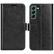 Samsung Galaxy S23 Plus (S23+) Hoesje - MobyDefend Wallet Book Case (Sluiting Achterkant) - Zwart
