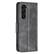 Samsung Galaxy S23 Plus (S23+) Hoesje - MobyDefend Wallet Book Case Met Koord - Zwart