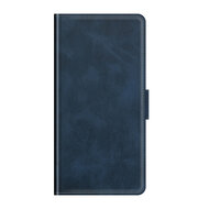 Samsung Galaxy S22 Hoesje - MobyDefend Luxe Wallet Book Case (Sluiting Zijkant) - Blauw