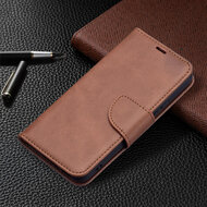 Samsung Galaxy S22 Hoesje - MobyDefend Wallet Book Case Met Koord - Bruin