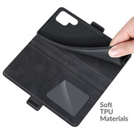 Samsung Galaxy S22 Ultra Hoesje - MobyDefend Luxe Wallet Book Case (Sluiting Zijkant) - Zwart