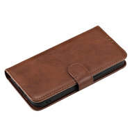 Samsung Galaxy S22 Plus (S22+) Hoesje - MobyDefend Luxe 2-in-1 Wallet Book Case Met Uitneembare Backcover - Bruin