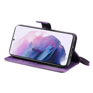 Samsung Galaxy S22 Plus (S22+) Hoesje - MobyDefend Luxe 2-in-1 Wallet Book Case Met Uitneembare Backcover - Paars