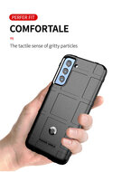 Samsung Galaxy S21 FE Hoesje - Mobydefend Rugged Shield TPU Backcover - Zwart