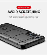 Samsung Galaxy S21 FE Hoesje - Mobydefend Rugged Shield TPU Backcover - Zwart