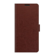 Samsung Galaxy S21 FE Hoesje - MobyDefend Wallet Book Case (Sluiting Achterkant) - Bruin