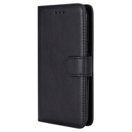 iPhone 13 Mini Hoesje - MobyDefend Luxe 2-in-1 Wallet Book Case Met Uitneembare Backcover - Zwart