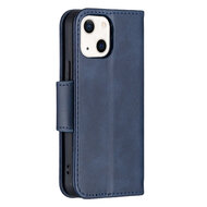 iPhone 13 Mini Hoesje - MobyDefend Wallet Book Case Met Koord - Blauw