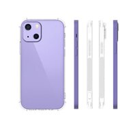 iPhone 13 Mini Hoesje - MobyDefend Transparante Shockproof TPU Backcover - Verstevigde Hoeken - Volledig Doorzichtig