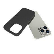 iPhone 14 Pro Hoesje - MobyDefend TPU Backcover - Mat Zwart