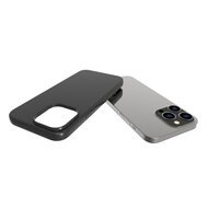 iPhone 14 Pro Max Hoesje - MobyDefend TPU Backcover - Mat Zwart