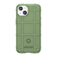 iPhone 14 Plus Hoesje - Mobydefend Rugged Shield TPU Backcover - Groen