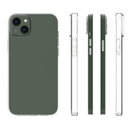 iPhone 14 Plus Hoesje - MobyDefend Transparante TPU Backcover - Volledig Doorzichtig