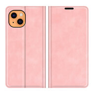 iPhone 13 Hoesje - Luxe Wallet Bookcase (Magnetische Sluiting) - Roze