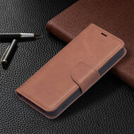iPhone 13 Hoesje - MobyDefend Wallet Book Case Met Koord - Bruin