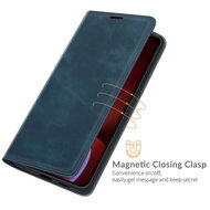 iPhone 13 Pro Hoesje - Luxe Wallet Bookcase (Magnetische Sluiting) - Blauw