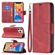 iPhone 13 Pro Hoesje - MobyDefend Wallet Book Case Met Koord - Rood