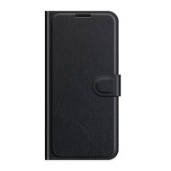 iPhone 13 Pro Hoesje - MobyDefend Kunstleren Wallet Book Case (Sluiting Voorkant) - Zwart