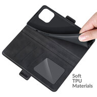iPhone 13 Pro Hoesje - MobyDefend Luxe Wallet Book Case (Sluiting Zijkant) - Zwart