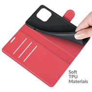 iPhone 13 Pro Max Hoesje - MobyDefend Kunstleren Wallet Book Case (Sluiting Voorkant) - Rood