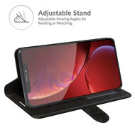 iPhone 13 Pro Max Hoesje - MobyDefend Wallet Book Case (Sluiting Achterkant) - Zwart