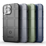 iPhone 13 Pro Max Hoesje - Mobydefend Rugged Shield TPU Backcover - Zwart