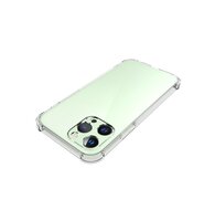 iPhone 13 Pro Hoesje - MobyDefend Transparante Shockproof TPU Backcover - Verstevigde Hoeken - Volledig Doorzichtig