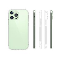 iPhone 13 Pro Hoesje - MobyDefend Transparante Shockproof TPU Backcover - Verstevigde Hoeken - Volledig Doorzichtig