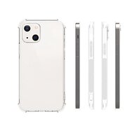 iPhone 13 Hoesje - MobyDefend Transparante Shockproof TPU Backcover - Verstevigde Hoeken - Volledig Doorzichtig