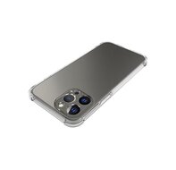 iPhone 13 Pro Max Hoesje - MobyDefend Transparante Shockproof TPU Backcover - Verstevigde Hoeken - Volledig Doorzichtig