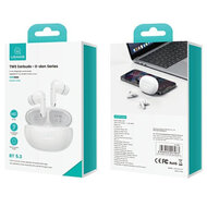 USAMS Wireless Bluetooth Earbuds - Inclusief Charge Case - Wit