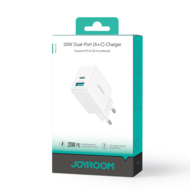 Joyroom Wall charger - Oplader met 1 USB-A en 1 USB-C poort -20W - Quick Charge 3.0 - Wit