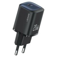 USAMS Wall charger - Oplader met 1 USB-C poort - 20W - PD2.0 - Zwart