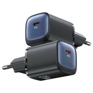 USAMS Wall charger - Oplader met 1 USB-C poort - 20W - PD2.0 - Zwart