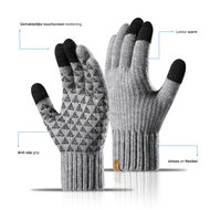 MobyDefend Touchscreen Handschoenen - Grijs - Maat S/M